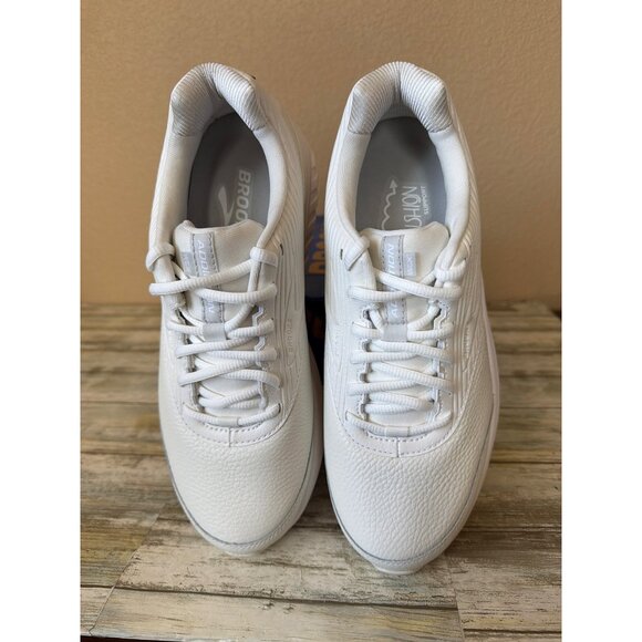 Brooks Addiction Walker 2 Women's White Leather Walking Shoes Sz 11B New in Box - Picture 3 of 14